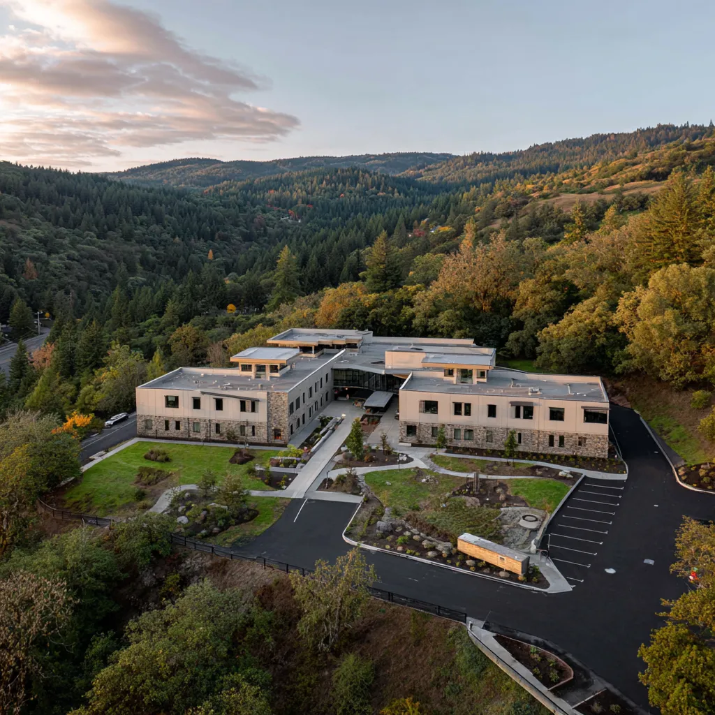 Exterior view of MDCR Rehab treatment center in the Hillcrest neighborhood